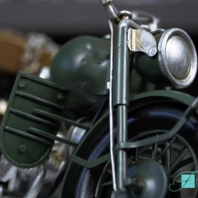 wow video Металлическая модель мотоцикла BMW R75 Military 1933 года (30 см) от Nitsche (изготовлено в ретро стиле)