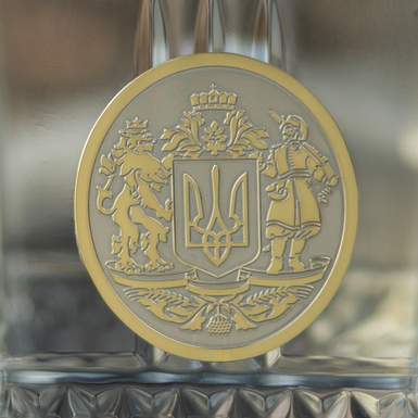 Графін для води з гербом України фото