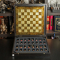 Комплект шахмат с золотыми/серебряными фигурами фото