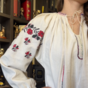 wow video Embroidered women's shirt made of homespun hemp, Cherkasy region, early 20th century