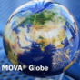 wow video Globe "Political map" gold on white Ø 11,4 cm