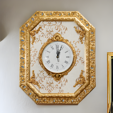 wall clock in a photo frame