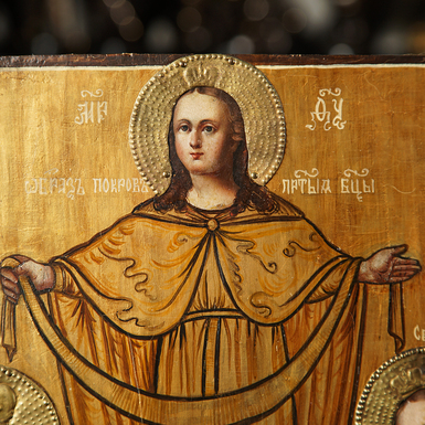 Купити старинну ікону Божої Матері
