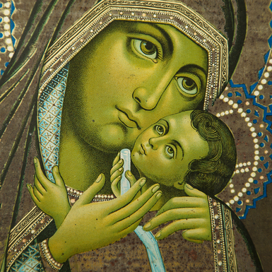 Buy an antique icon of the Mother of God