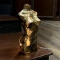 wow video Decorative black and gold art lamp "Athena"