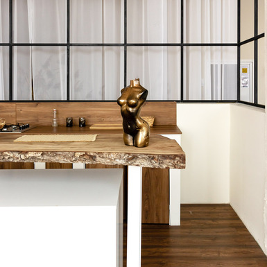 Арт-светильник "Афина" на кухне вертикальное фото