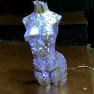 wow video Decorative art lamp "Athena"