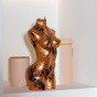 Decorative black and gold art lamp "Aphrodite"