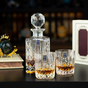 Whiskey set - decanter and 4 crystal glasses by Royal Buckingham