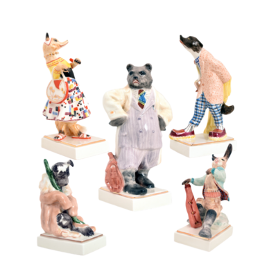 A group of porcelain figurines "To the Topic of the Day" (Limited Edition) photo