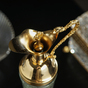 Crystal-gold plated decanter photo