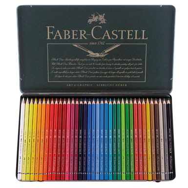 Feature set of colored pencils