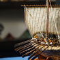 Деревянная модель казацкой лодки фото