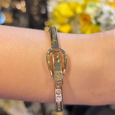 wow video Bracelet "Lucia" from Anframa (hand gold plated)