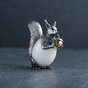 Silver figurine "squirrel with nuts" photo
