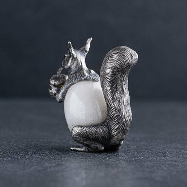 Squirrel with a nut photo