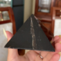 wow video Darkie Smoky Quartz Pyramid by Stone Art Designe (310 g)