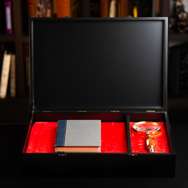 book in a case as a gift photo