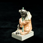 раритетная фарфоровая статуэтка пёс-сторож фото