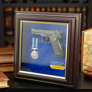 A copy of the fort pistol with awards photo