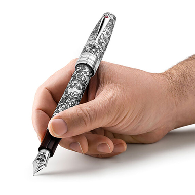 ручка зі срібним покриттям фото