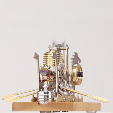 wow video Ship with Stirling engine "Drakkar" from Böhm