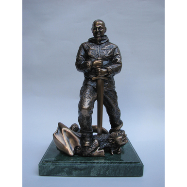 Handmade bronze sculpture “Winner” by Andrey Vasilchenko (7.2 g) photo