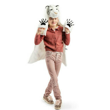 white tiger plush costume photo