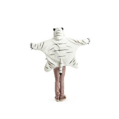 white tiger cape back view photo