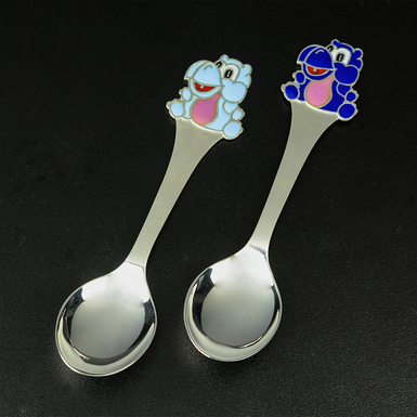 children's spoon with pattern photo