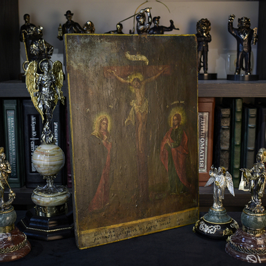 Buy an old icon of the Crucifixion of Christ