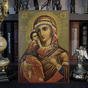 Купить старинную икону Владимирской Богородицы