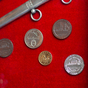 Weapons and coins photo