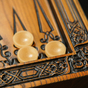 backgammon with carving photo