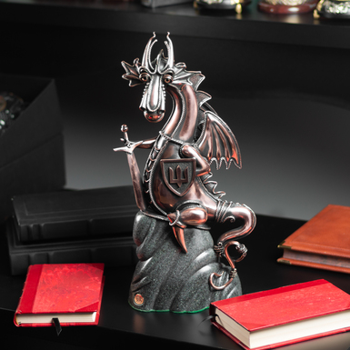 Author's sculpture from copper and polystone "Protector dragon" by Vyacheslav Didkovsky photo