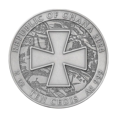 монета с крестом фото