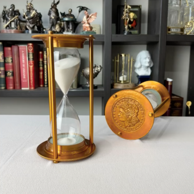 wow video Handmade hourglass "Golden Time" by Ross London