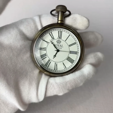wow video Карманные часы "Royal London" ручной работы от Ross London