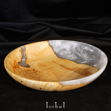 декоративная деревянная тарелка "Сатори" фото