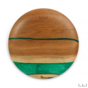 wooden plate "Satori. Emerald" by Kochut (290 mm) photo