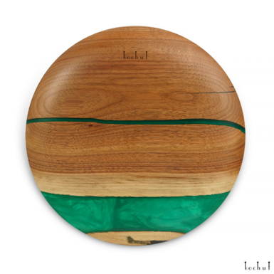 деревянная тарелка "Сатори. Изумруд" от Kochut (290 мм) фото
