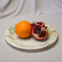 мраморная тарелка с фруктами фото