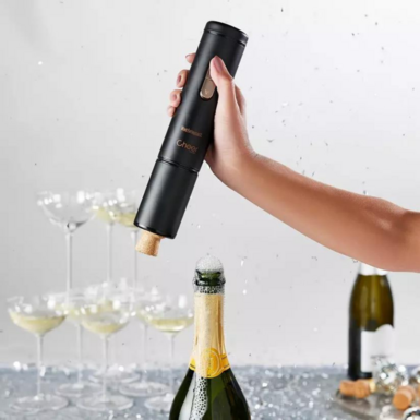 Electric corkscrew for champagne "Splashes of Champagne"  by Wine Enthusiast photo