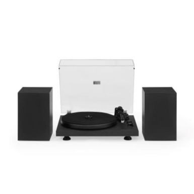 record player with speakers photo