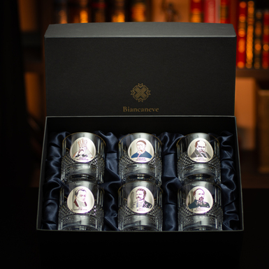 whiskey set with silver plated photo