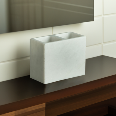 exclusive marble stand for toothbrushes photo