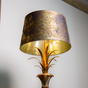 Table lamp "Pineapple" with gold plated 1970-80s from S.A. Boulanger