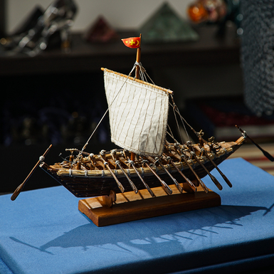 казацкая лодка в миниатюре фото 1