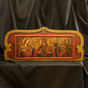 Купити старовинну ікону-триптих Святого Миколая, Святої Варвари та Архангела Михаїла