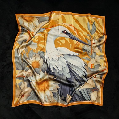 платок из натурального шелка фото